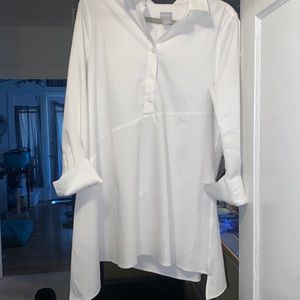 Chico’s asymmetric white tunic